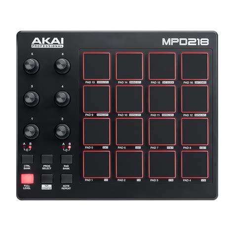 akai professional mpd218 pad controller